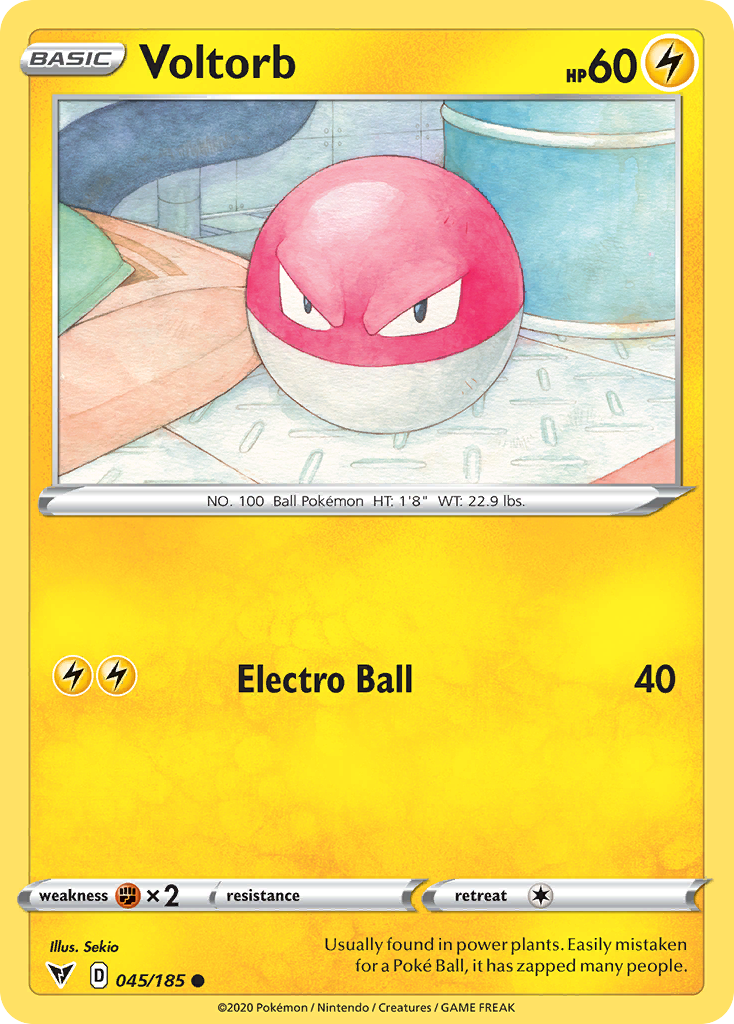 Voltorb 45/185 Common card from Vivid Voltage