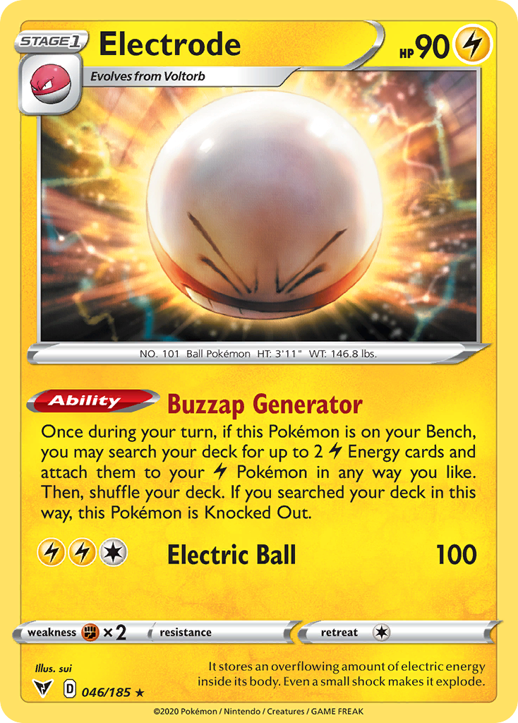 Electrode 46 Rare Holo card from Vivid Voltage