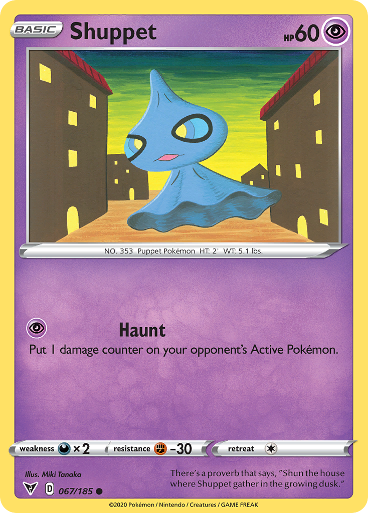 Shuppet 67 Common card from Vivid Voltage