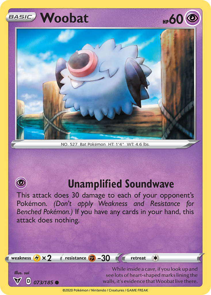 Woobat 73/185 Common card from Vivid Voltage