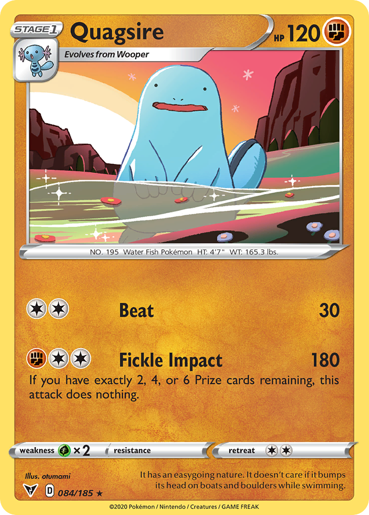 Quagsire 84 Rare card from Vivid Voltage