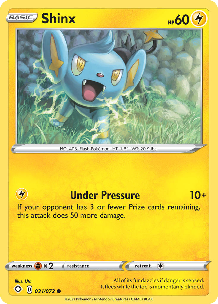 Shinx 31 Common card from Shining Fates