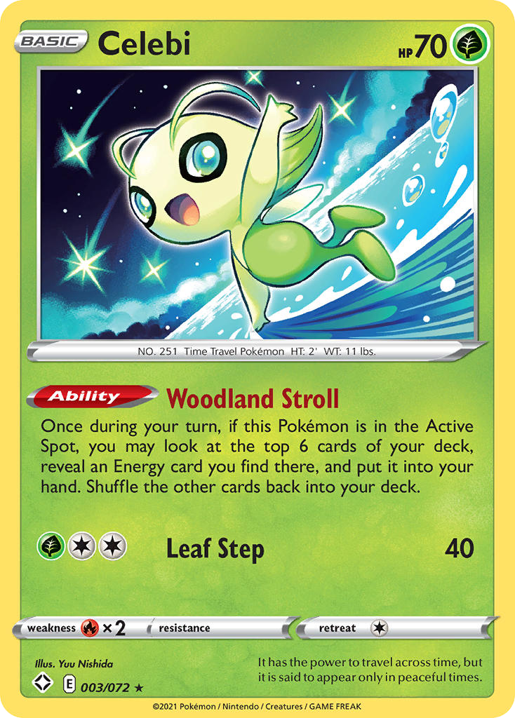 Celebi 3 Rare card from Shining Fates
