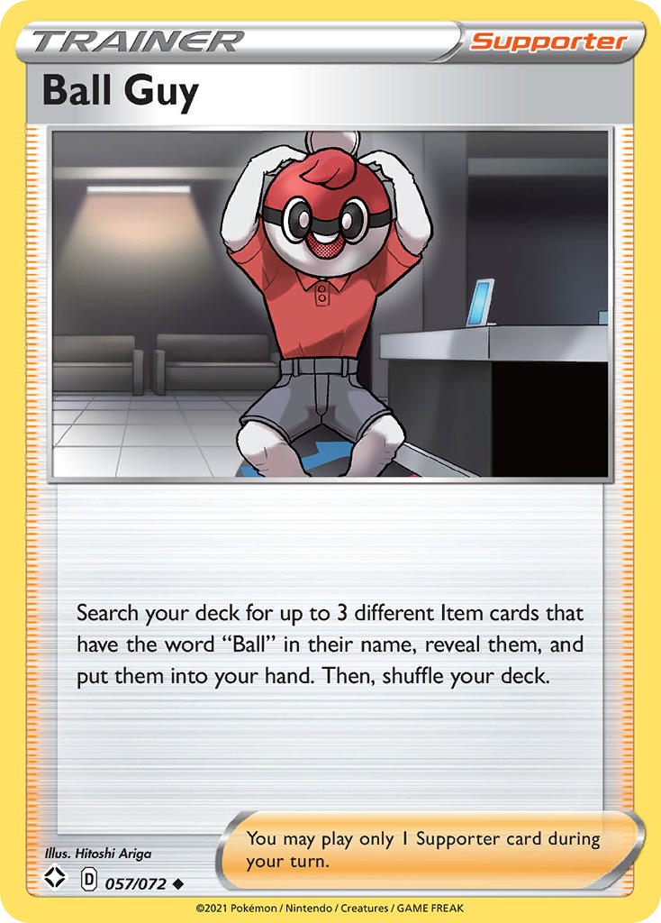 Ball Guy 57 Uncommon card from Shining Fates