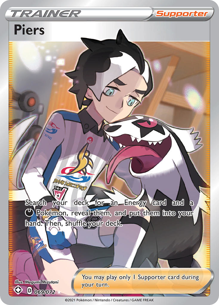 Piers 69/72 Rare Ultra card from Shining Fates