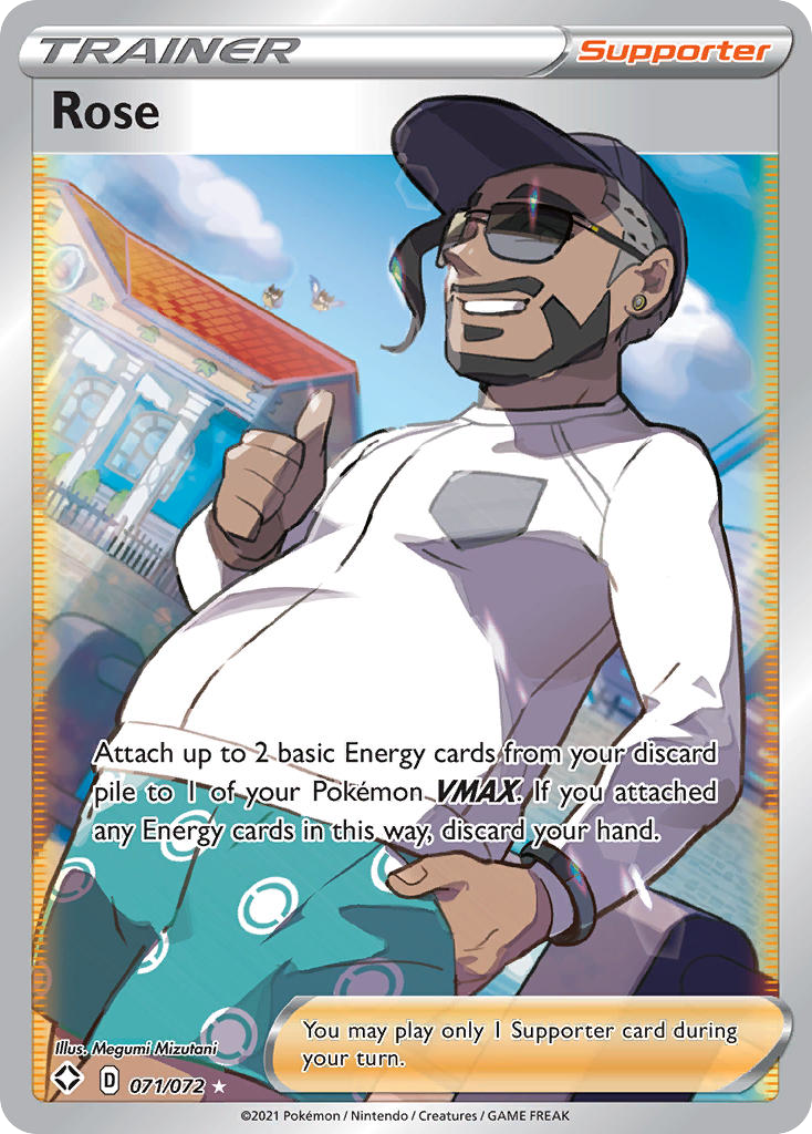 Rose 71 Rare Ultra card from Shining Fates