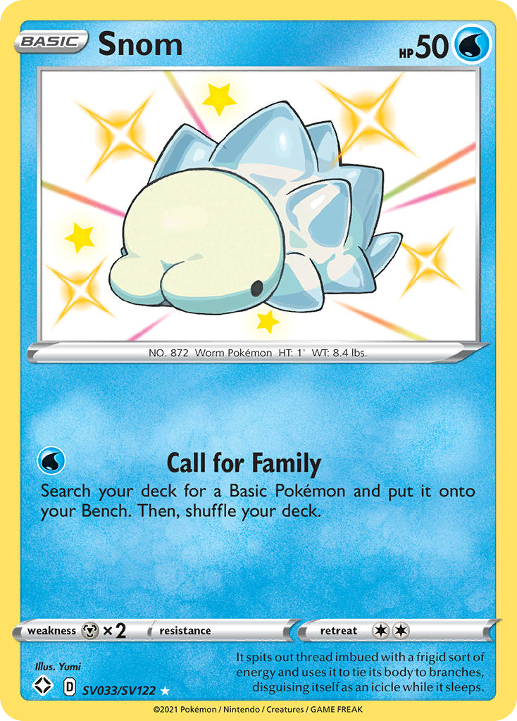 Snom SV033/122 Rare Shiny card from Shining Fates Shiny Vault