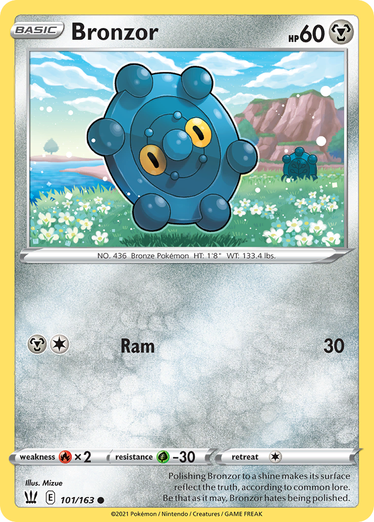 Bronzor 101 Common card from Battle Styles