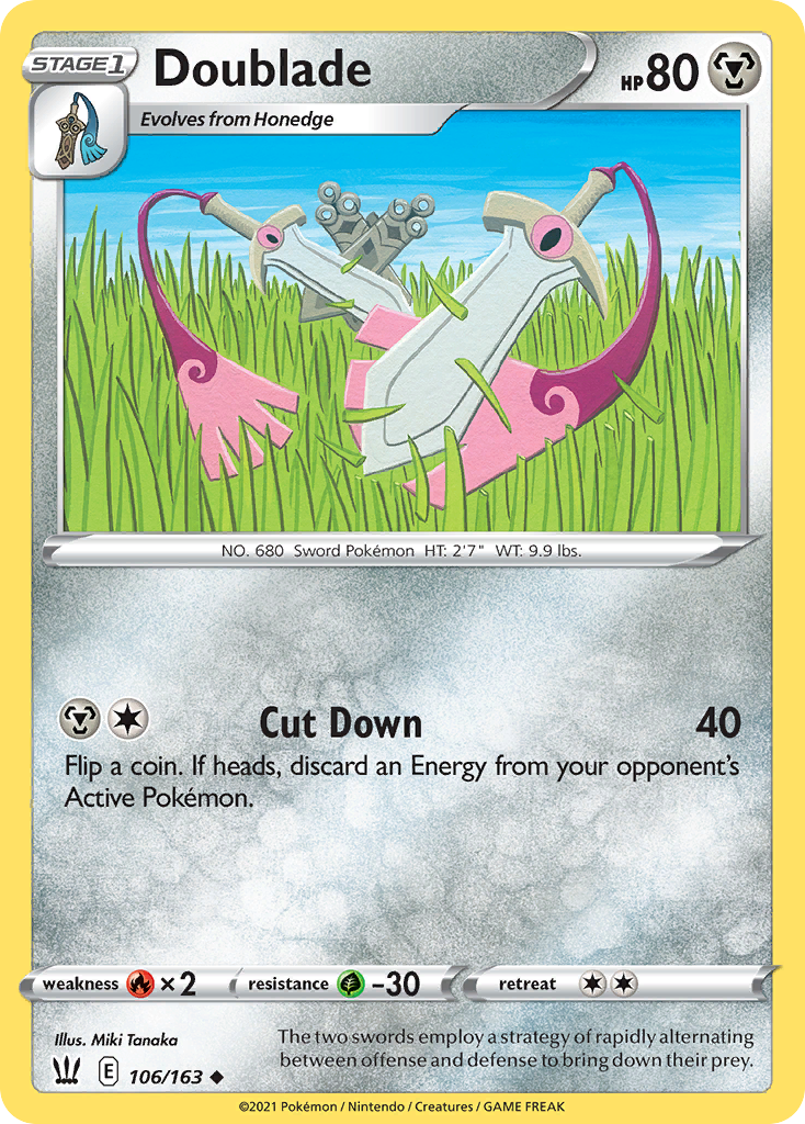 Doublade 106 Uncommon card from Battle Styles