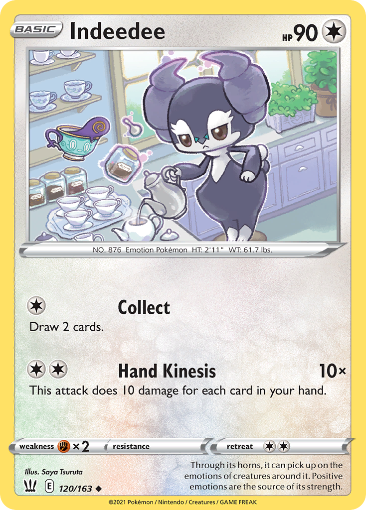 Indeedee 120 Uncommon card from Battle Styles