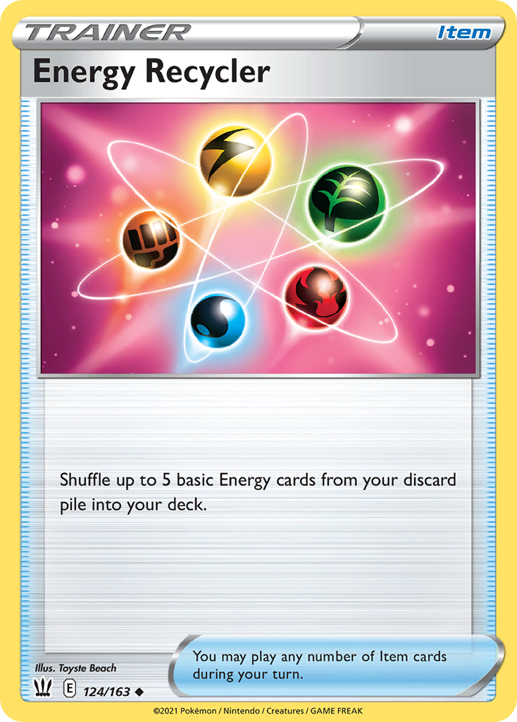 Energy Recycler 124 Uncommon card from Battle Styles