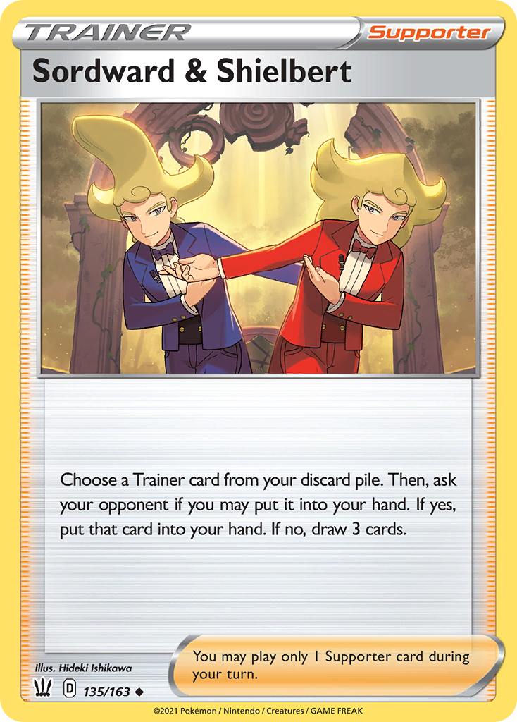 Sordward & Shielbert 135 Uncommon card from Battle Styles