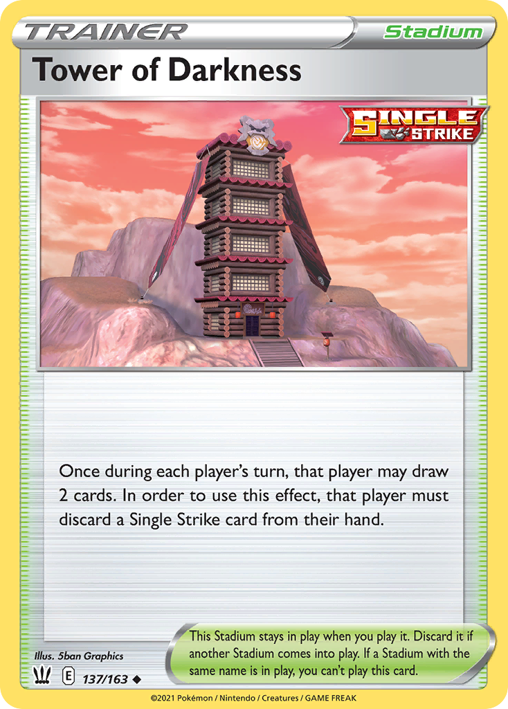 Tower of Darkness 137 Uncommon card from Battle Styles