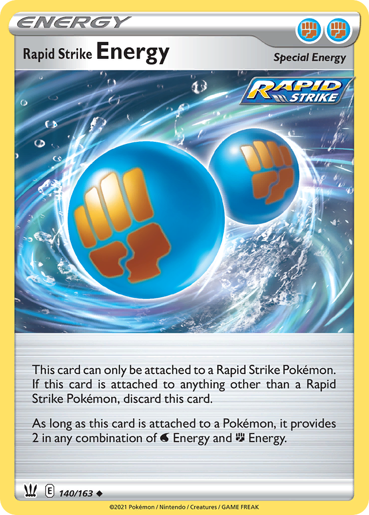 Rapid Strike Energy 140 Uncommon card from Battle Styles
