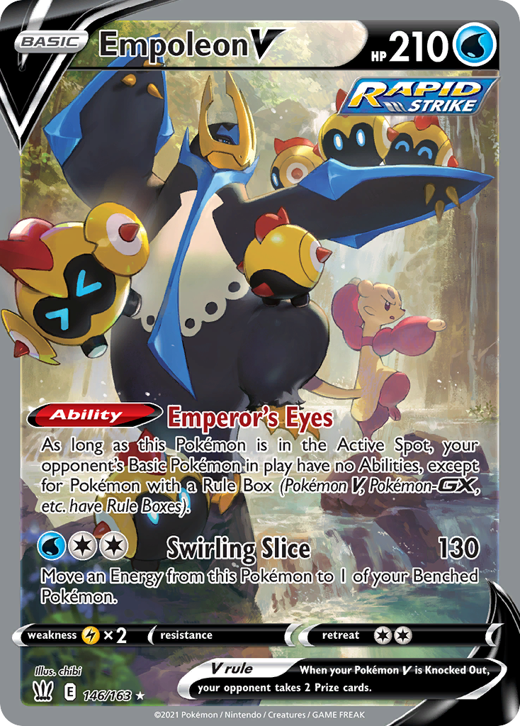 Empoleon V 146 Rare Ultra card from Battle Styles