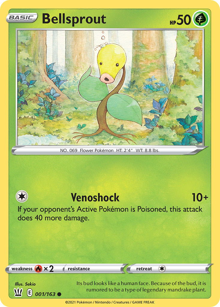 Bellsprout 1 Common card from Battle Styles