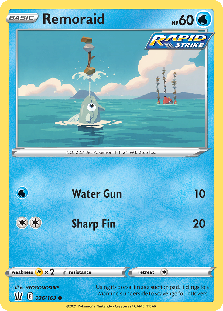 Remoraid 36 Common card from Battle Styles