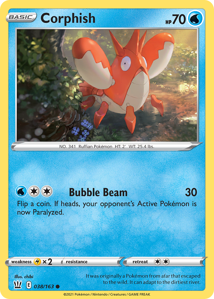 Corphish 38 Common card from Battle Styles