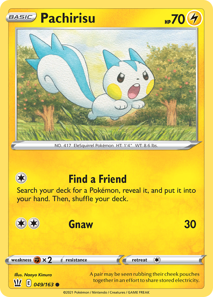 Pachirisu 49 Common card from Battle Styles