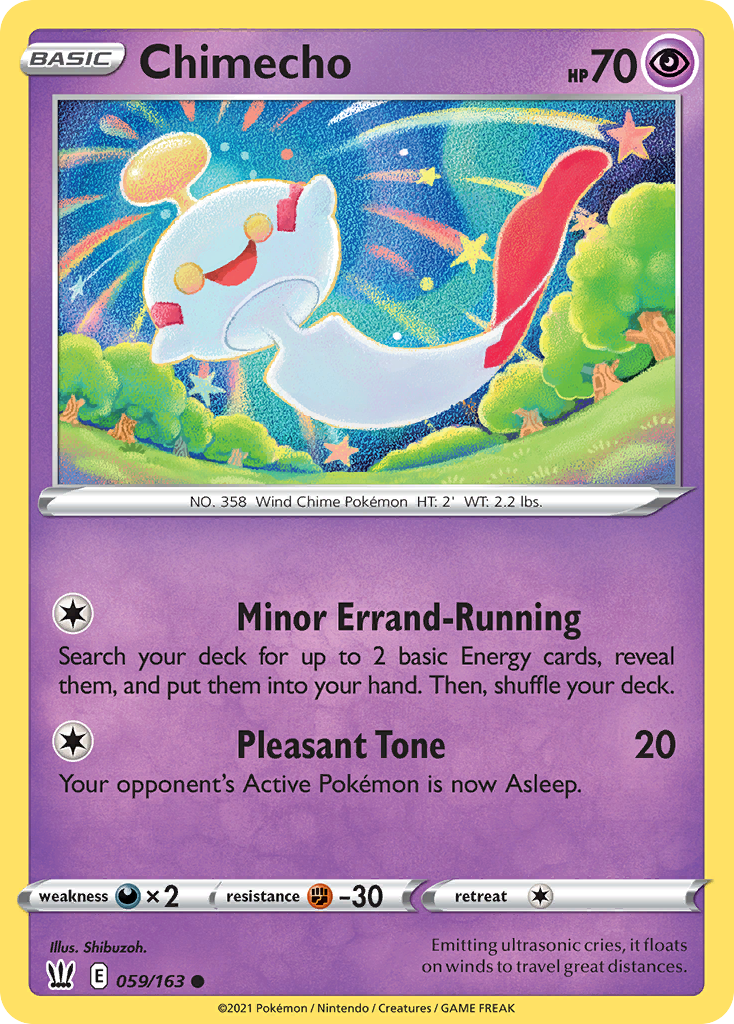 Chimecho 59 Common card from Battle Styles