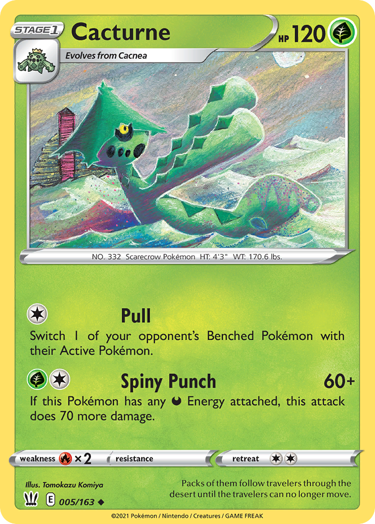 Cacturne 5 Uncommon card from Battle Styles