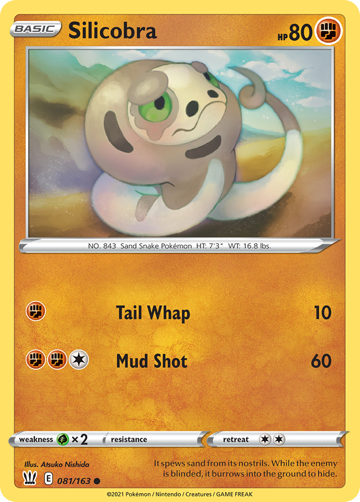 Silicobra 81 Common card from Battle Styles