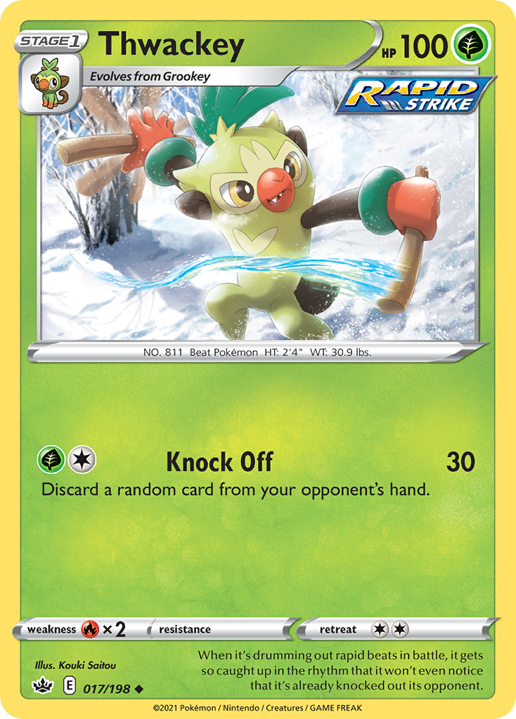 Thwackey 17/198 Uncommon card from Chilling Reign