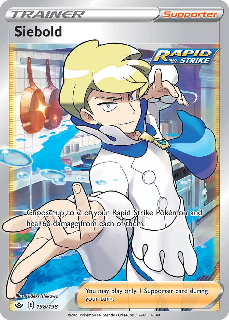 Siebold 198 Rare Ultra card from Chilling Reign