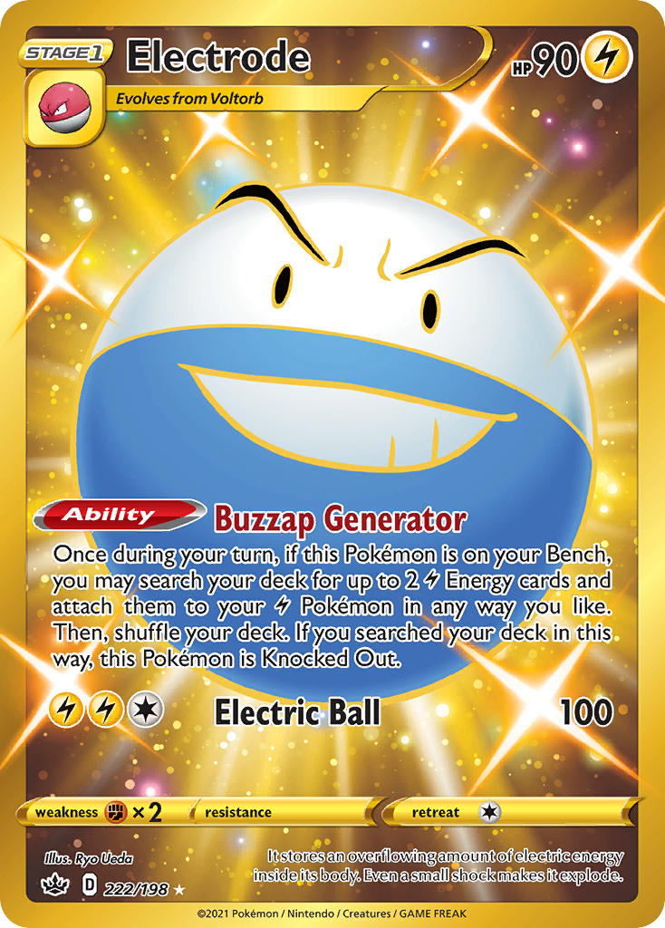 Electrode 222 Rare Secret card from Chilling Reign