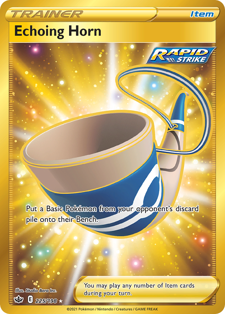 Echoing Horn 225 Rare Secret card from Chilling Reign