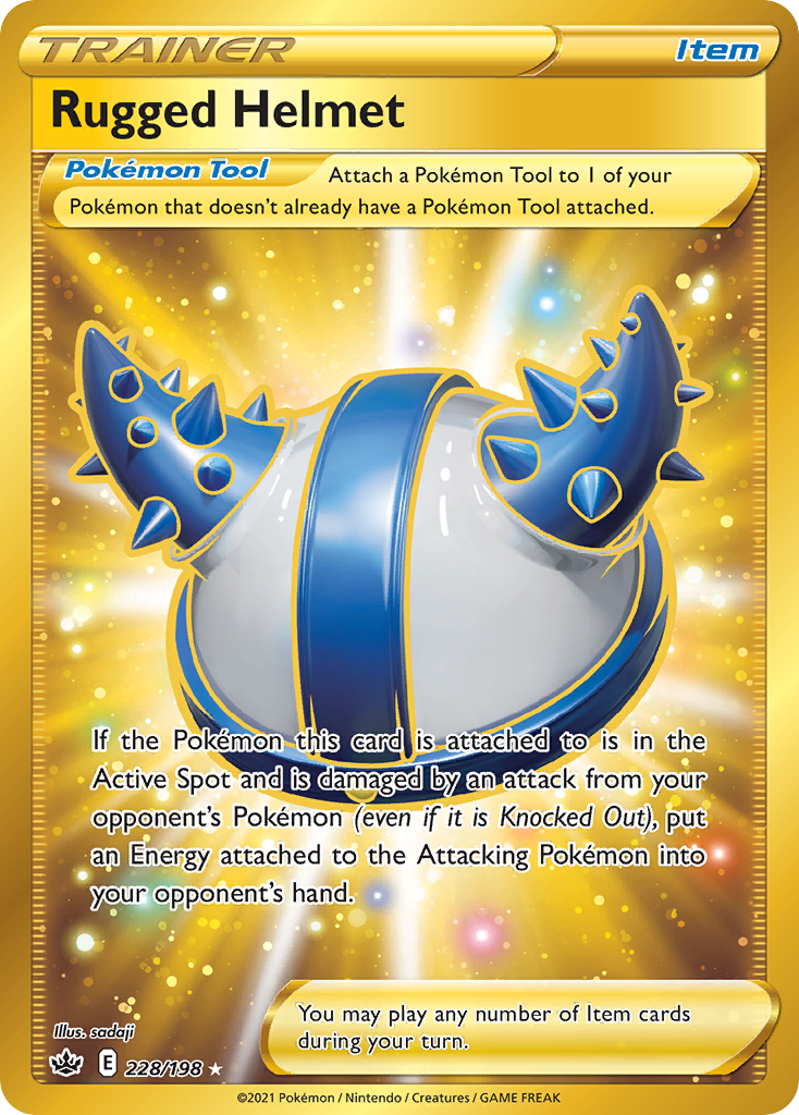 Rugged Helmet 228 Rare Secret card from Chilling Reign