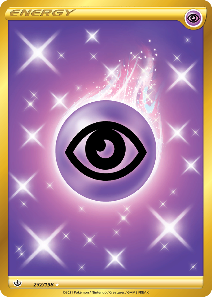Psychic Energy 232 Rare Secret card from Chilling Reign