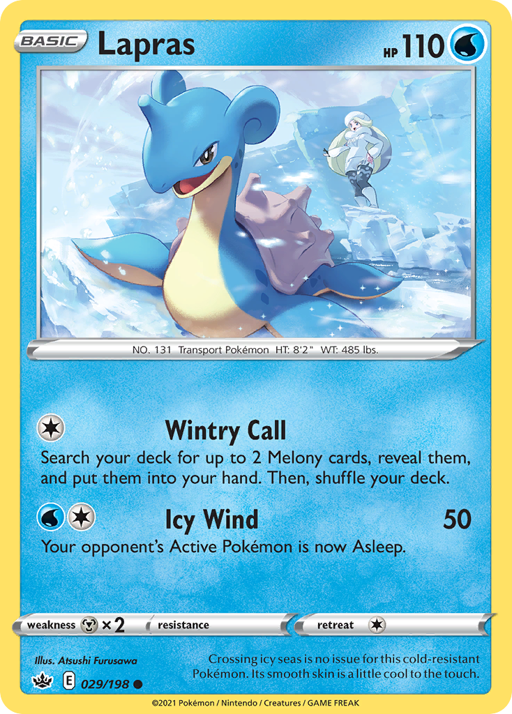 Lapras 29 Common card from Chilling Reign