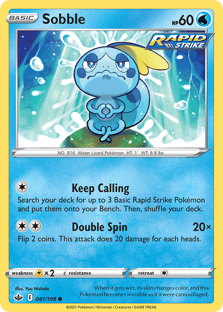 Sobble 41 Common card from Chilling Reign
