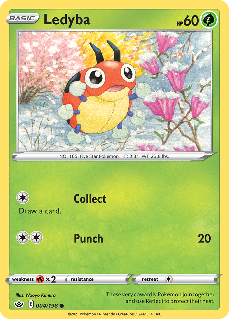 Ledyba 4 Common card from Chilling Reign