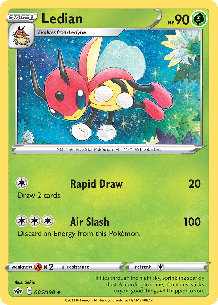 Ledian 5 Uncommon card from Chilling Reign