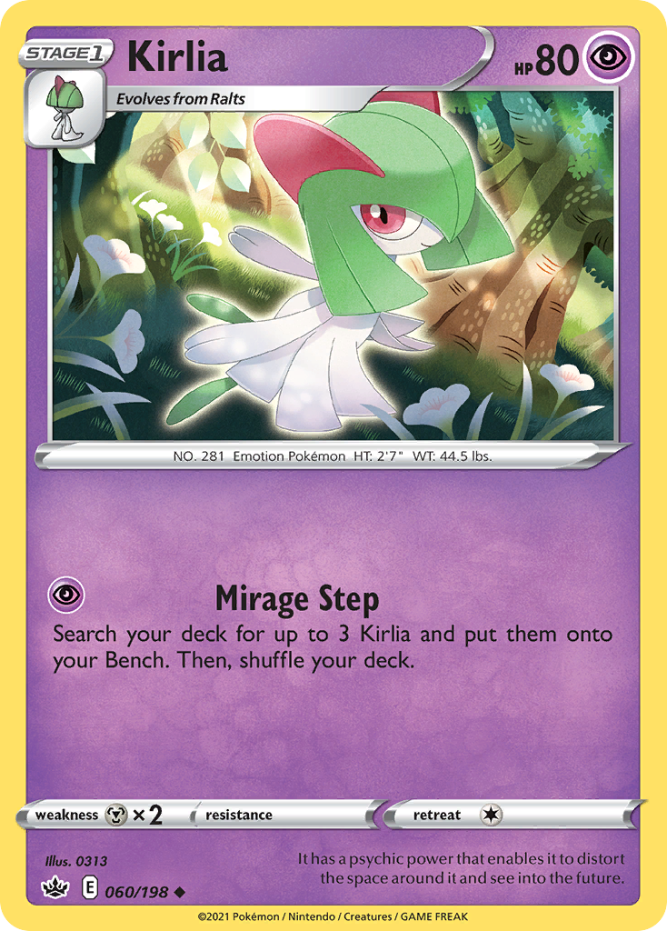 Kirlia 60 Uncommon card from Chilling Reign