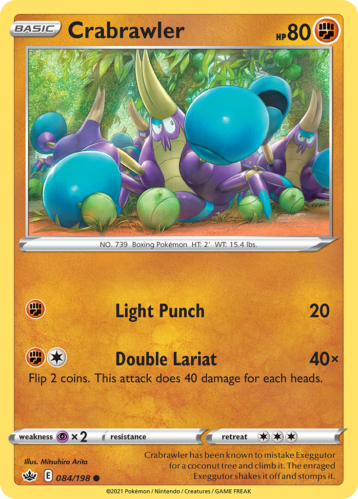 Crabrawler 84 Common card from Chilling Reign