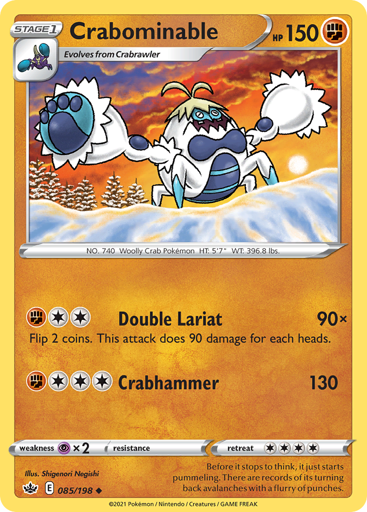 Crabominable 85/198 Uncommon card from Chilling Reign
