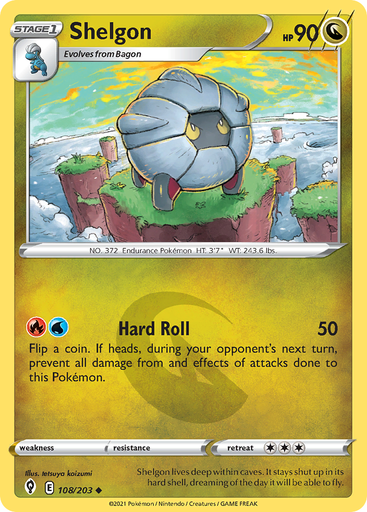 Shelgon 108/203 Uncommon card from Evolving Skies