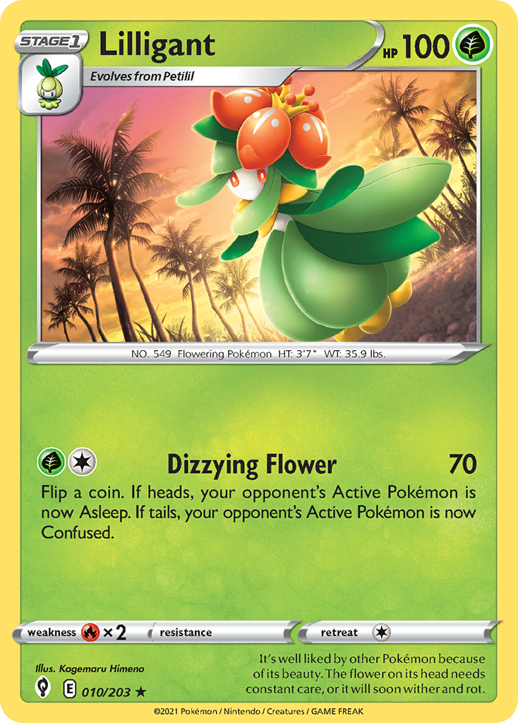 Lilligant 10 Rare card from Evolving Skies