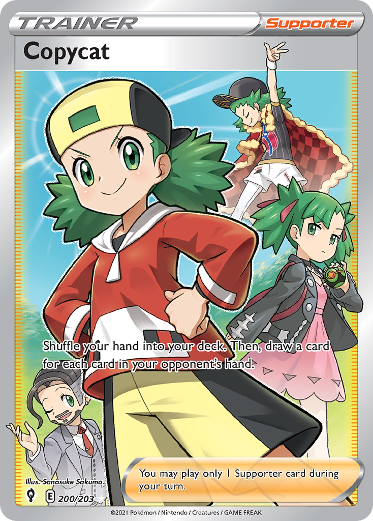 Copycat 200 Rare Ultra card from Evolving Skies