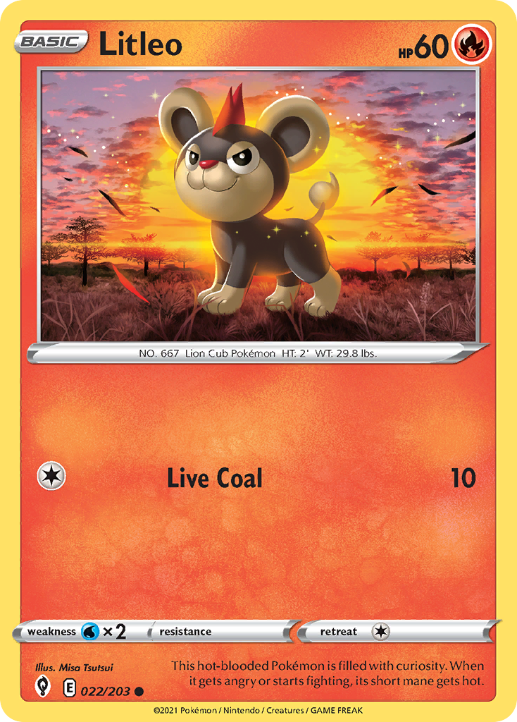 Litleo 22 Common card from Evolving Skies