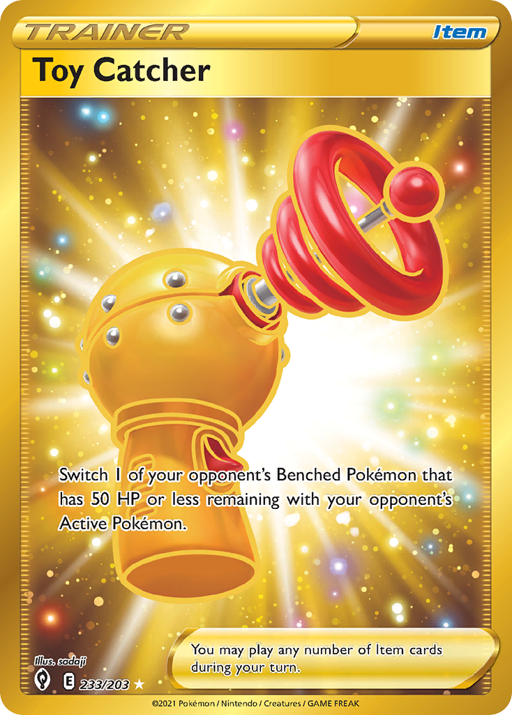 Toy Catcher 233/203 Rare Secret card from Evolving Skies