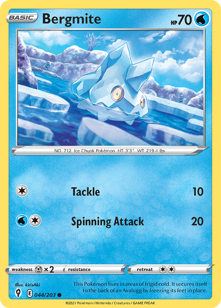 Bergmite 44 Common card from Evolving Skies