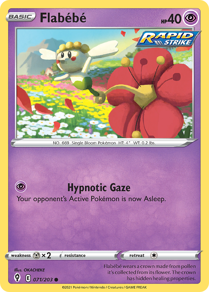 Flabébé 71 Common card from Evolving Skies