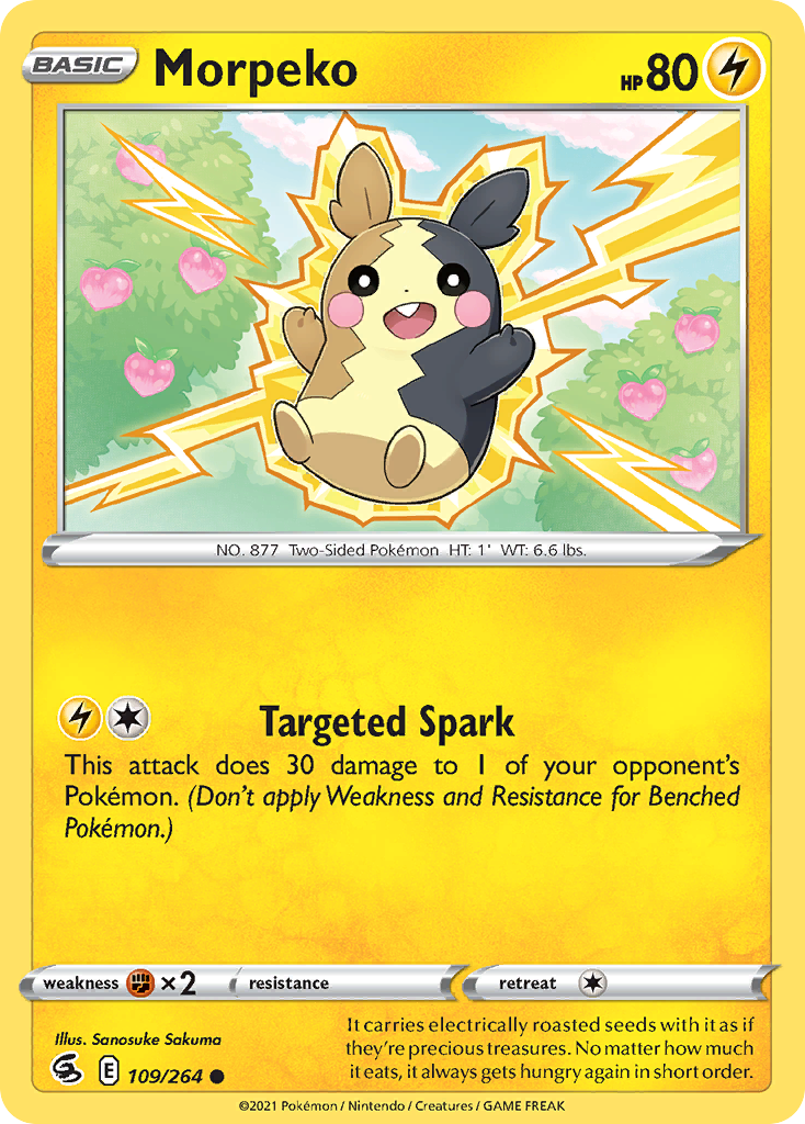 Morpeko 109 Common card from Fusion Strike