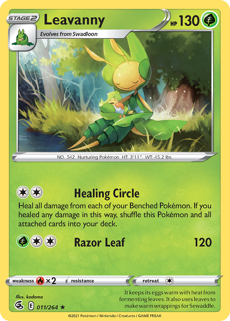 Leavanny 11 Rare card from Fusion Strike