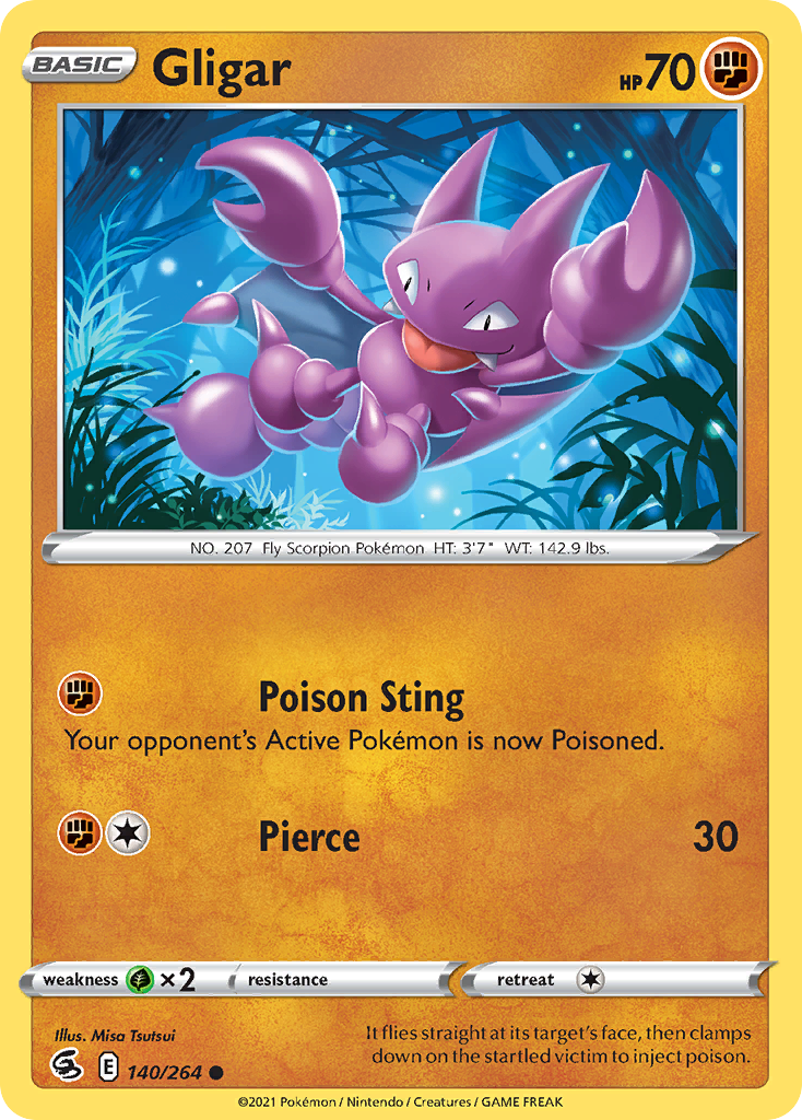 Gligar 140/264 Common card from Fusion Strike