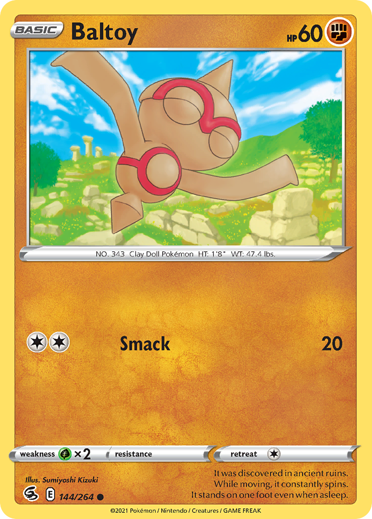 Baltoy 144 Common card from Fusion Strike
